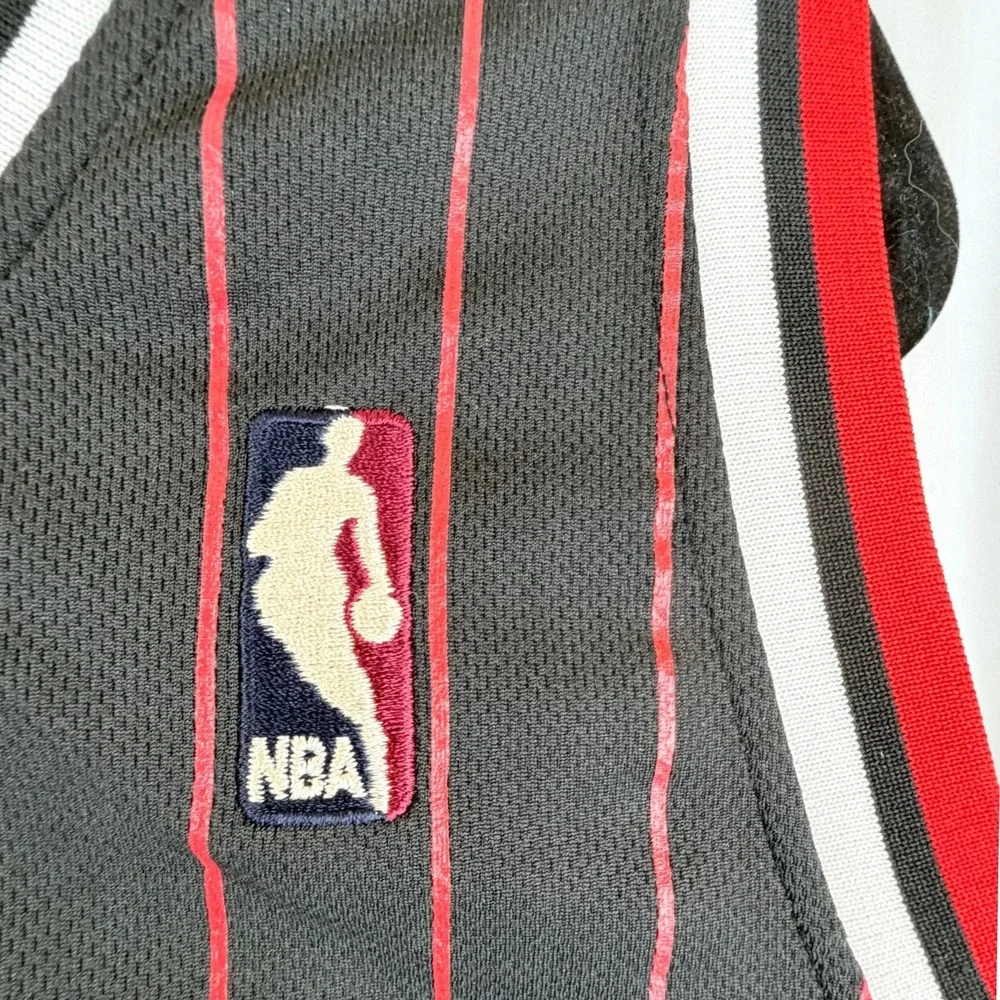 Adidas Derrick Rose 1 Chicago Bulls Hardwood Classics Black Pinstripe Jersey XL